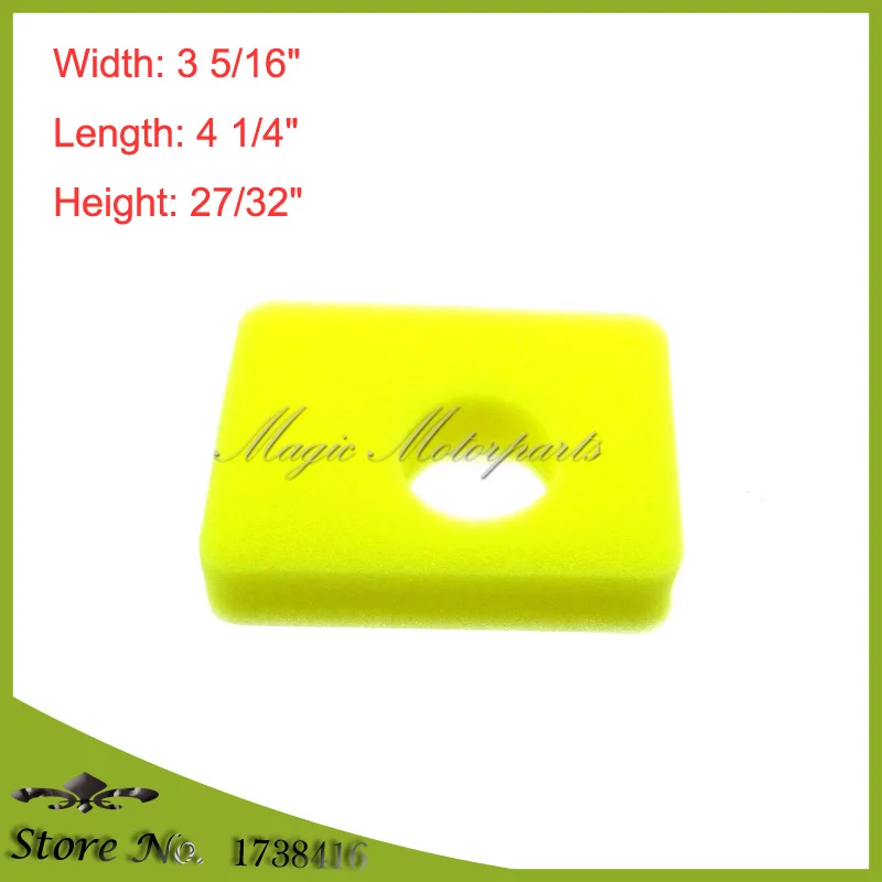 2 шт. пенопластовые воздушные фильтры для серий Briggs & Stratton 799579 5434 4248 09P602 09P702 550E