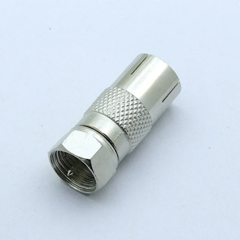 10 шт./лот F Тип штекер в PAL прямой разъем типа &quotДжек&quot РЧ коаксиальный переходник