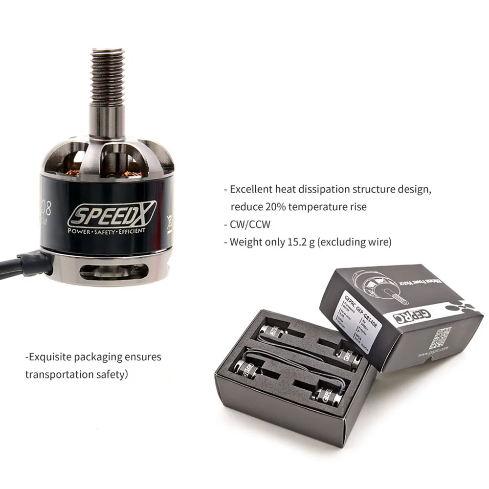 4pcs RC Motor GR1408 3500KV Brushless 4S High Power for 130mm FPV Racing Quadcopter Drone | Игрушки и хобби