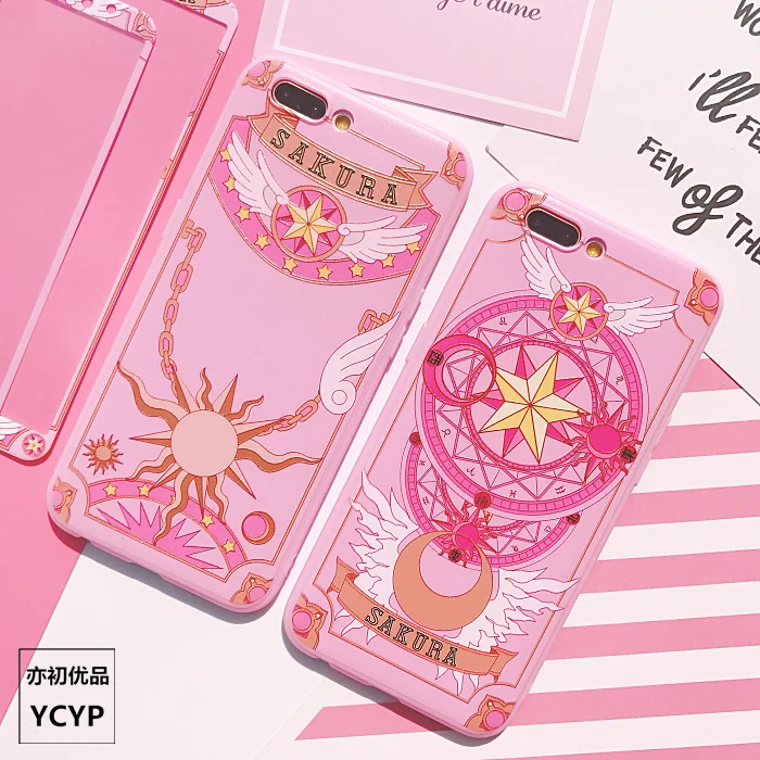 P20 pro Cardcaptor Sakura Чехол + пленка для экрана из закаленного стекла розовый чехол Huawei