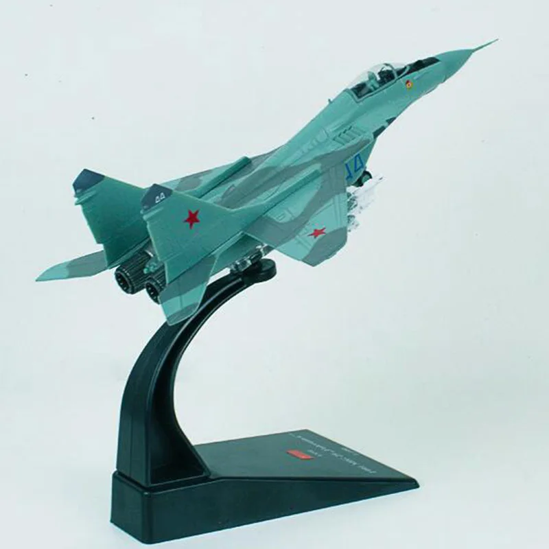Модель 1/100 года MIG29, модели летательных аппаратов для взрослых и детей из Российской Федерации, ВВС и советских ВВС, игрушки для демонстрации