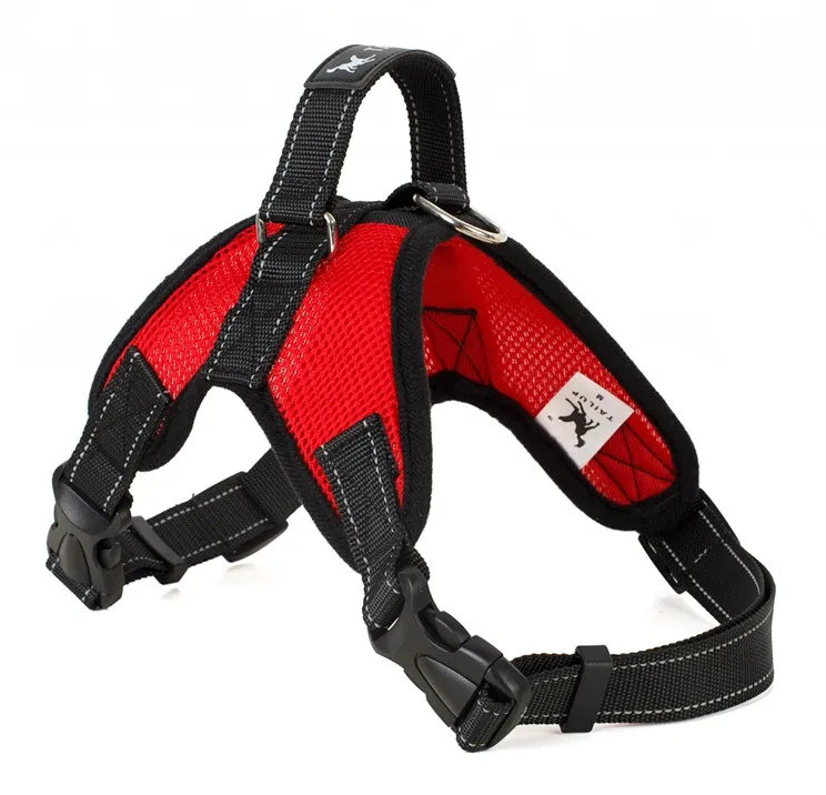 mesh red TAILUP Светоотражающий Поводок для питомца собаки мягкий комфорт ошейник для собак - Цвет: mesh red