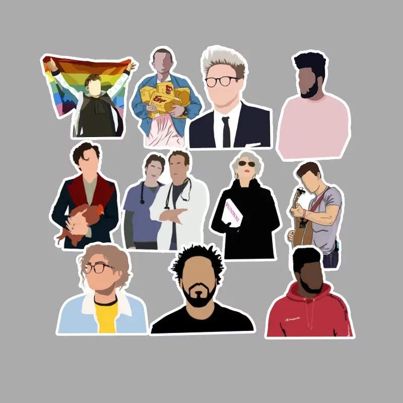 51 шт. водостойкая Наклейка Без Экспресс-рисунков и актеров наклейки граффити