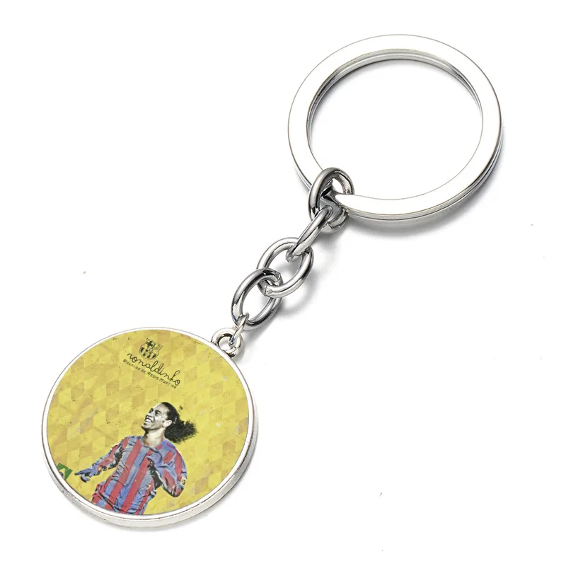 TJP Soccer Elf Ronaldinho Ronaldo Brasil Star Time Jewel Keychain Pendant Wholesale Small Gifts | Украшения и аксессуары