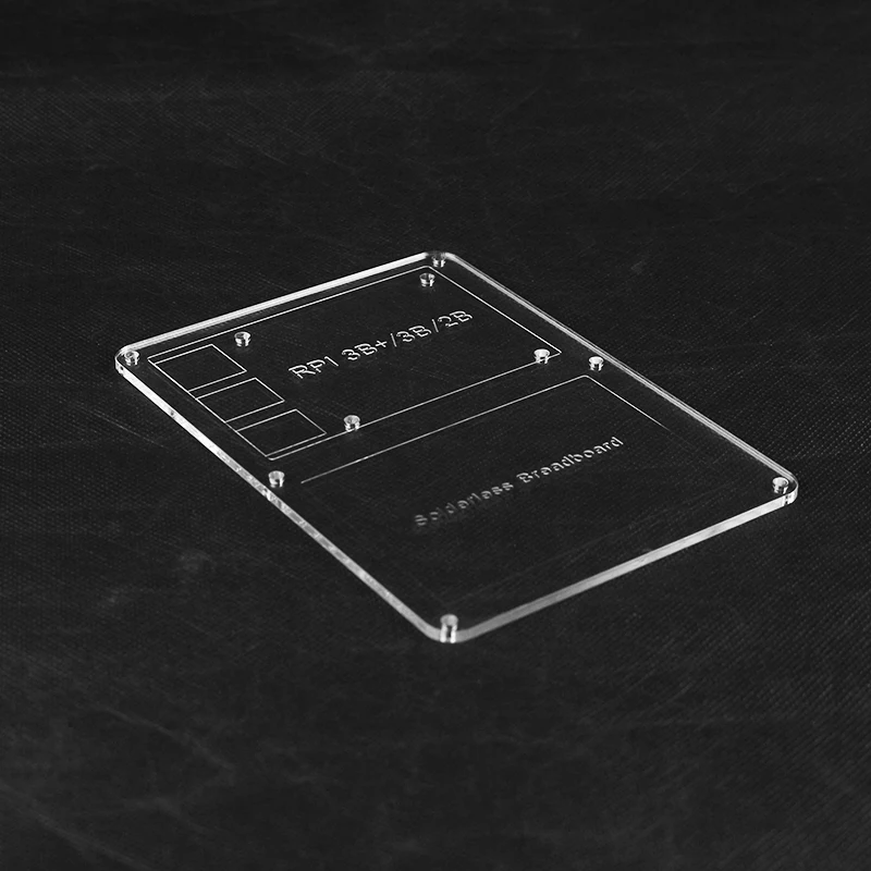 Макетная плата Raspberry Pi 3 B + монтажная пластина акриловая доска DIY Прототип