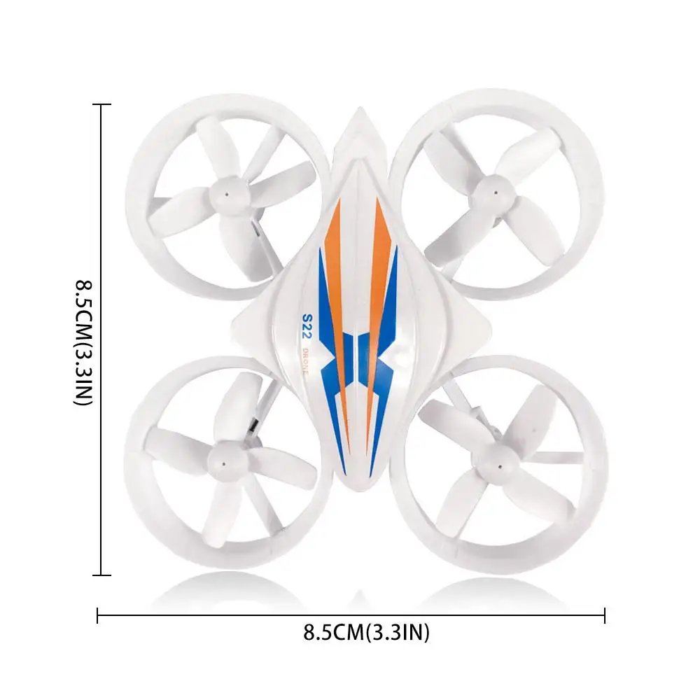 Новый S22 Мини 2 4G 4CH 4 оси окружении Headless режим Функция RC Quadcopter RTF крошечный подарок