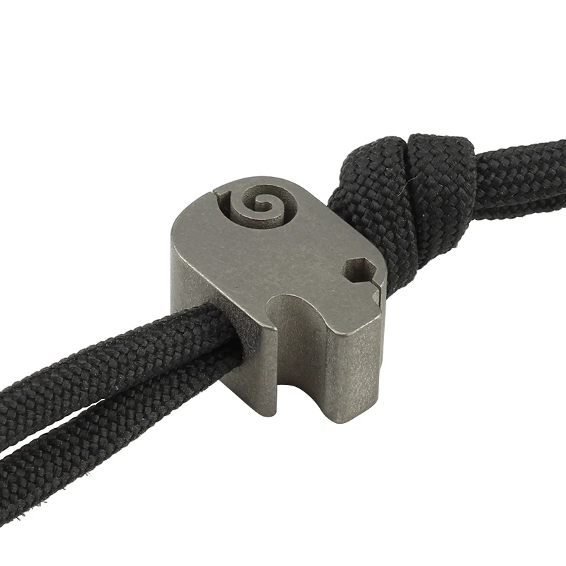EDC Knife Beads Titanium Alloy Pig Lanyard Bead Paracord Knife Tool Pendant