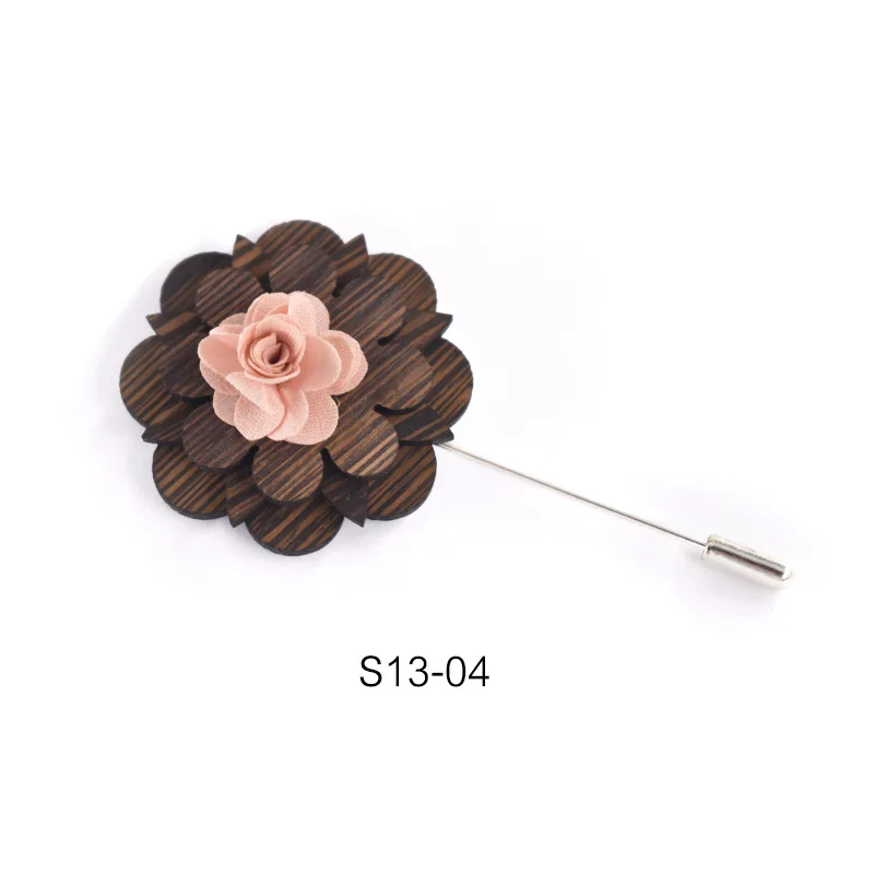 Винтажная деревянная брошь ручной работы высокое качество американская