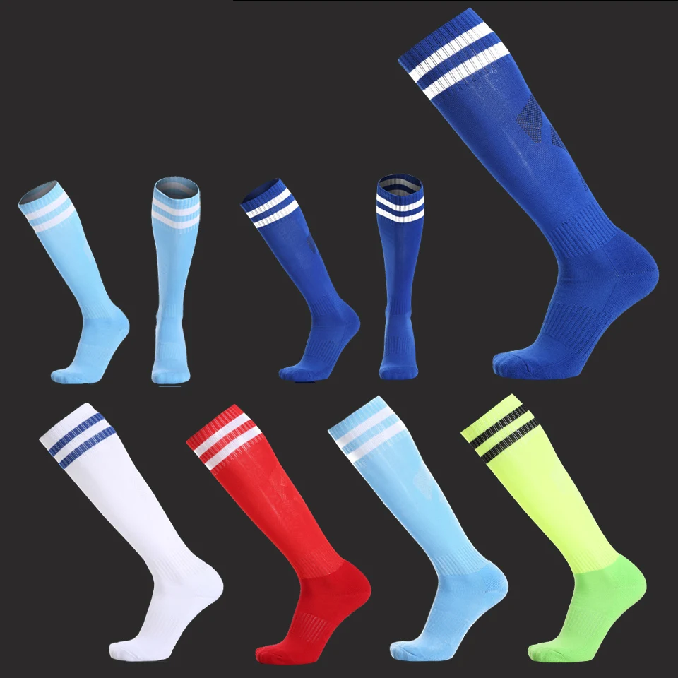 

Hot High Quality Kids Boys Football Socks Men's Soccer Socks Sports Durable Long Basketball Thickening Sox Medias De Futbol