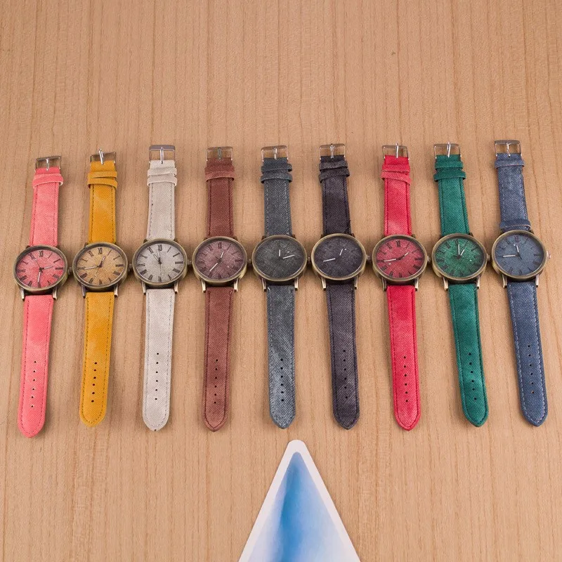 

zegarki meskie 2018Hot sale Simple Lover Watch Roman numerals quartz watch Denim Strap Men Women Casual Quartz Watch reloj mujer