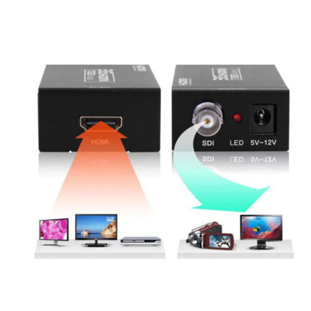 Мини 3g HDMI к SDI конвертер адаптер HD BNC SDI/HD SDI/3g 1080 P мультимедиа видео портативный