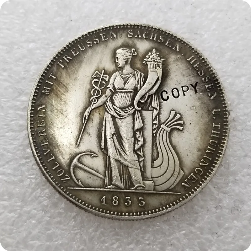 1833 немецкие Штаты Монета КОПИЯ памятные монеты копия монет медаль коллекционные