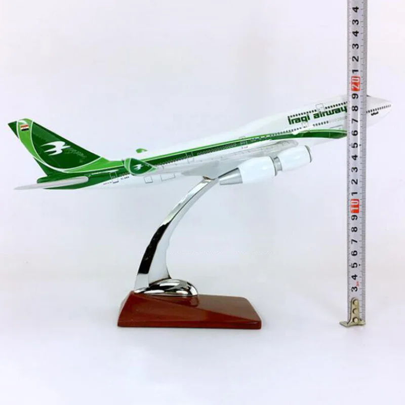 30 см 1:230 весы Boeing B747-400 модель Iraq Airways Airlines W базовый сплав самолет Коллекционная модель дисплея F коллекция