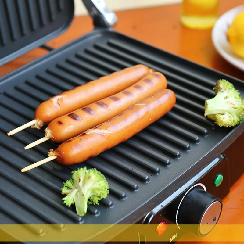 220В Электрический стейк/сандвиш/Panini/машина для барбекю машина приготовления