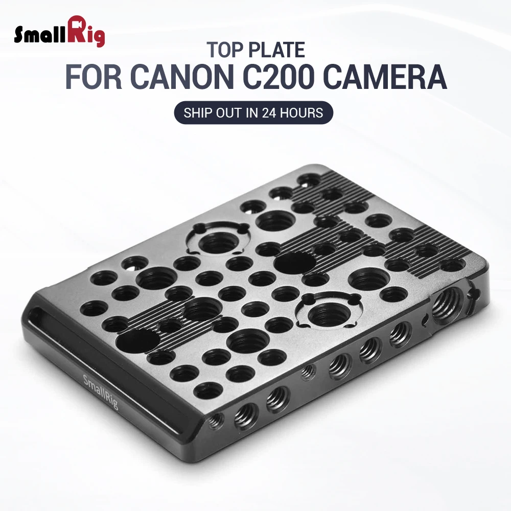 SmallRig верхняя пластина для камеры Canon C200 с 1/4 3/8 резьбовыми отверстиями Arri отверстие для камеры DIY варианты 2056