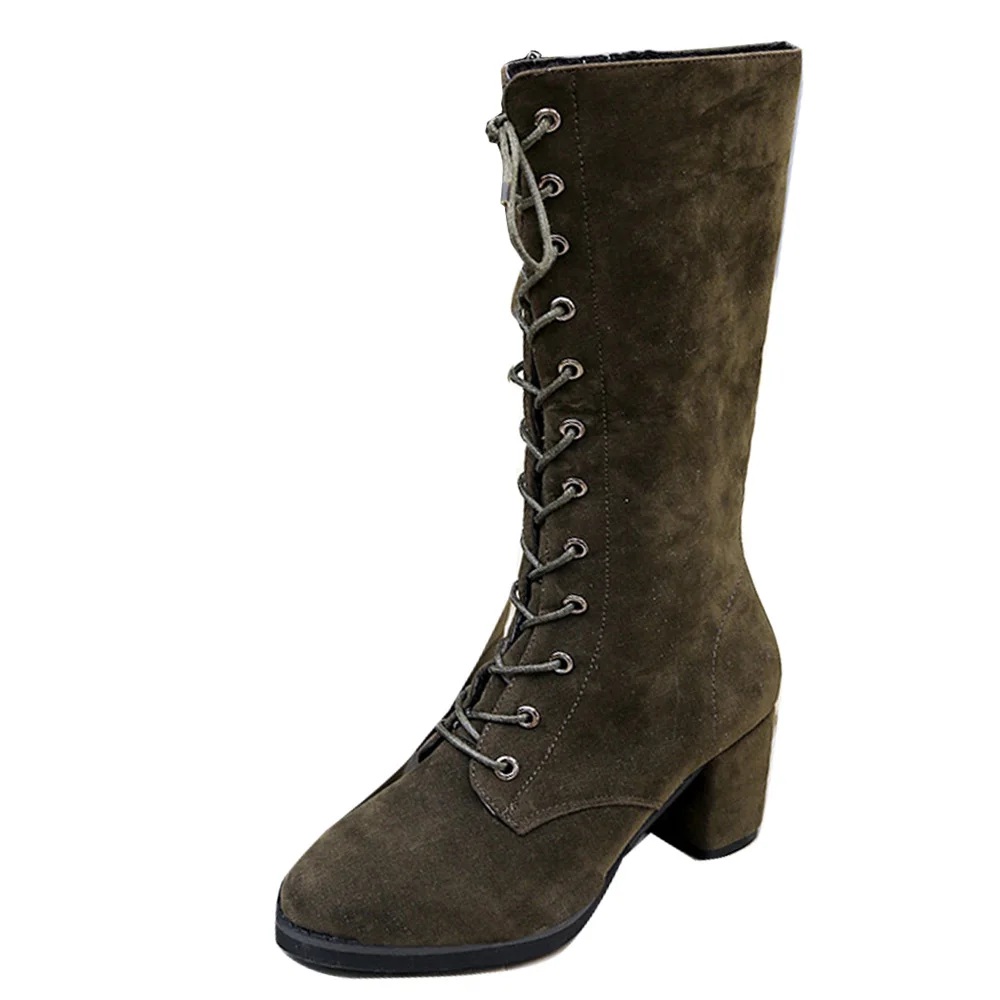 2017 г. новые модные женские ботинки со шнуровкой и молнией на боку матовые из флока