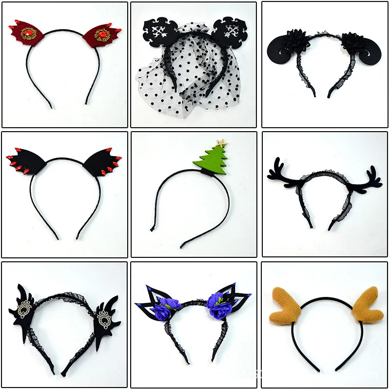 Girls headband Cartoon giraffe hair band Cute show MOE headband Christmas hair ornament for girls birthday gift Hair Accessories