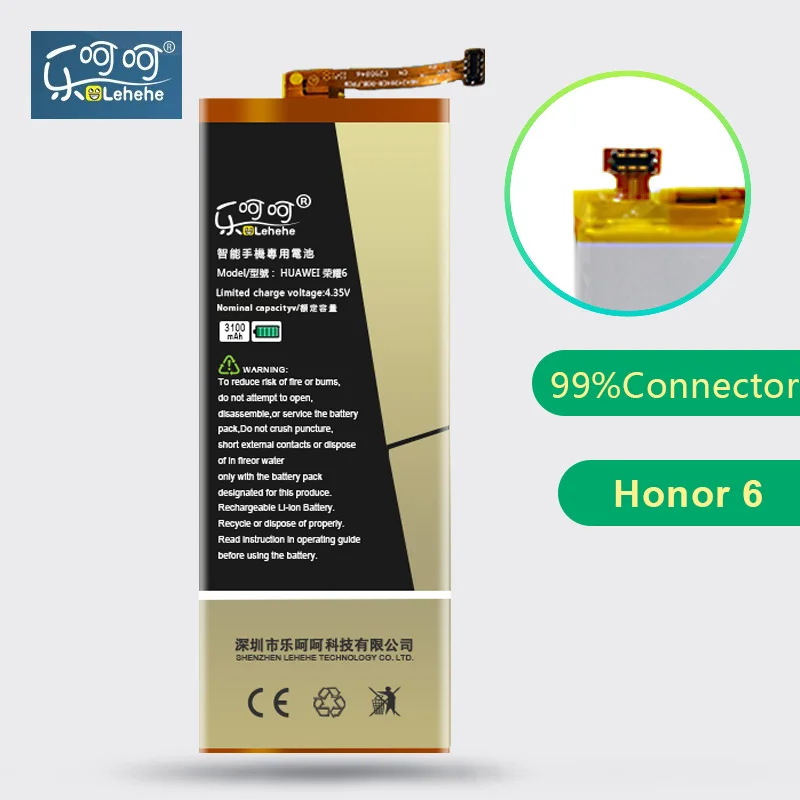 Батарея lehehe для huawei honor 6 H60-L01 H60-L02 H60-L11 3100 мА/ч, honor 4X HB4242B4EBW батареи Замена Бесплатные инструменты