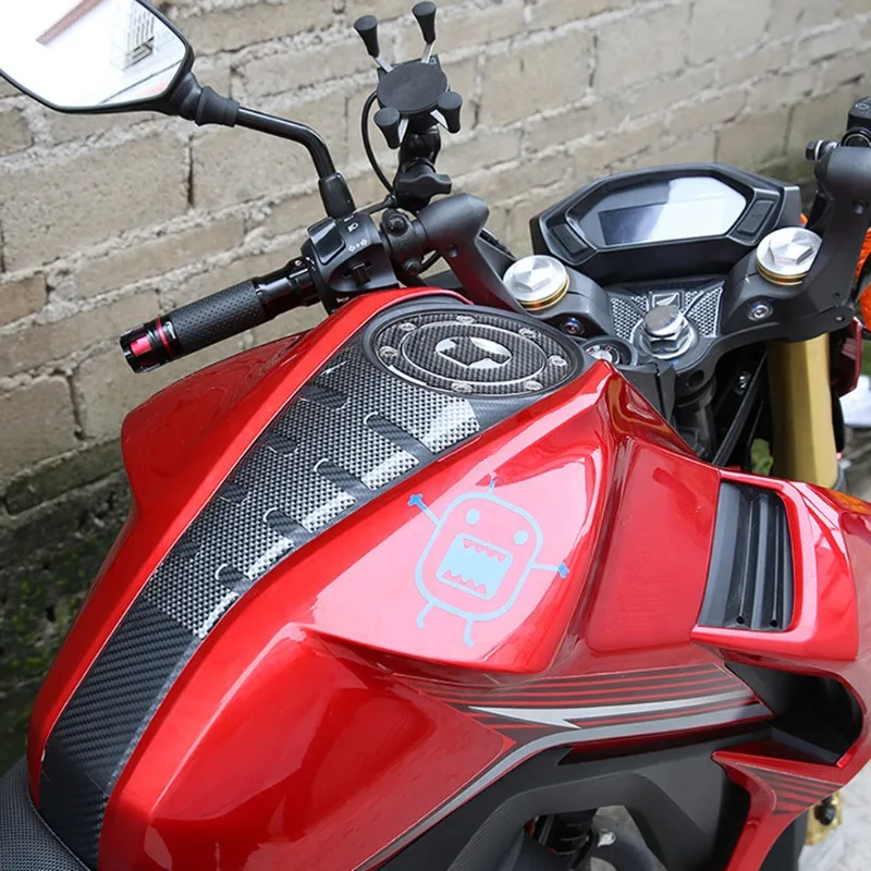 Мотоциклетная накладка на бак из углеродного волокна защитная наклейка для HONDA