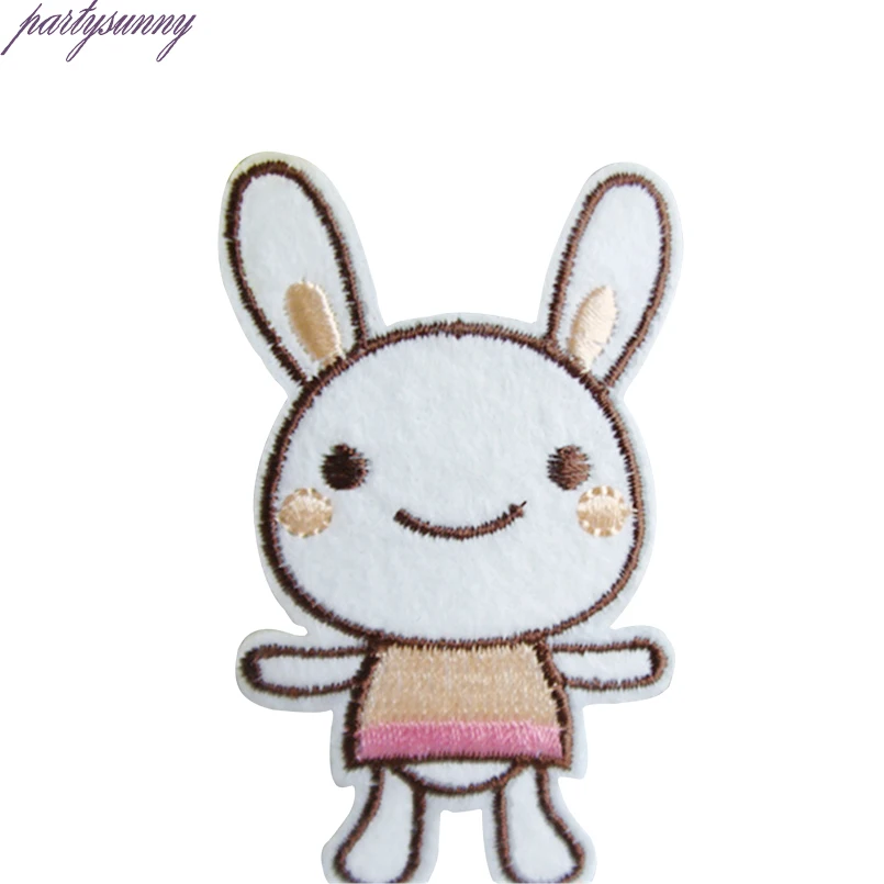 PF Rabbite Патч Полоса для Одежды Вышитые Железа На Патчи Симпатичный Медведь