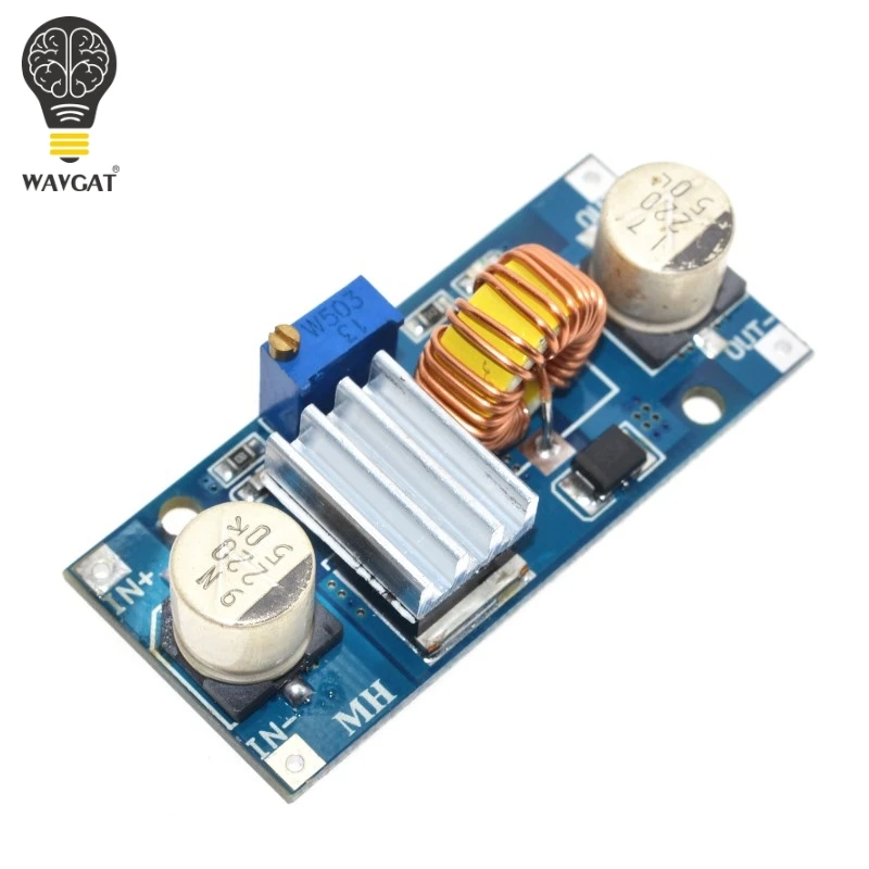 

5A XL4015 DC-DC 4-38V to 1.25-36V 24V 12V 9V 5V Step Down Adjustable Power Supply Module LED Lithium Charger With Heat Sink