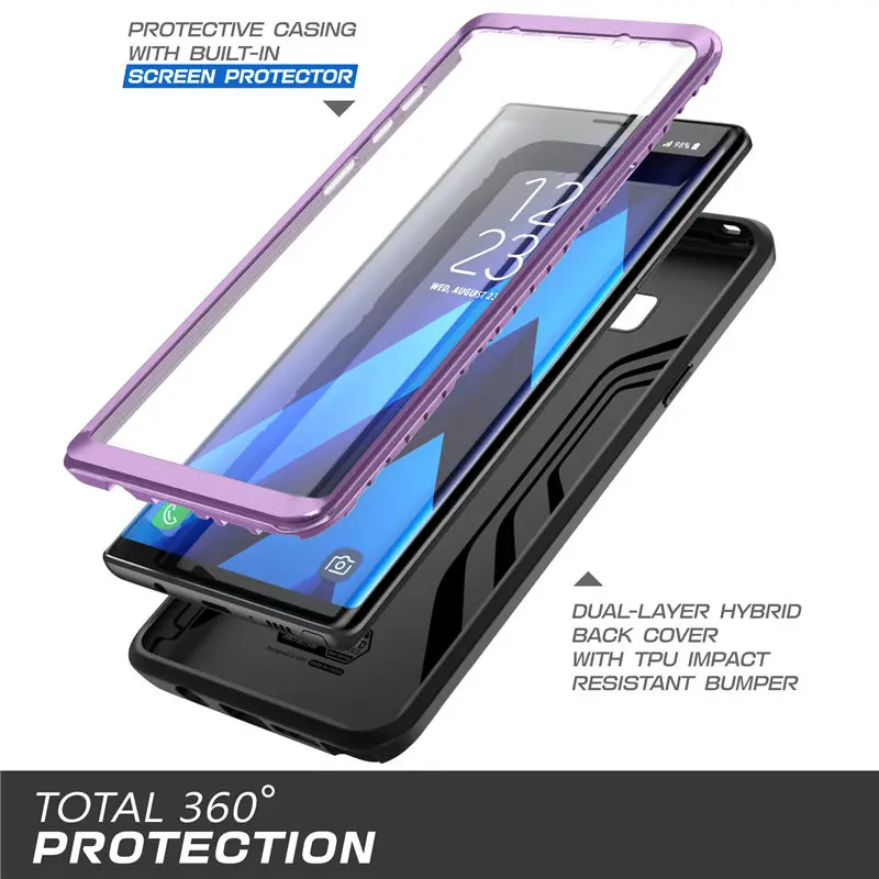 Для Samsung Galaxy Note 9 SUPCASE UB Neo Series защитный двухслойный армированный мраморный Чехол
