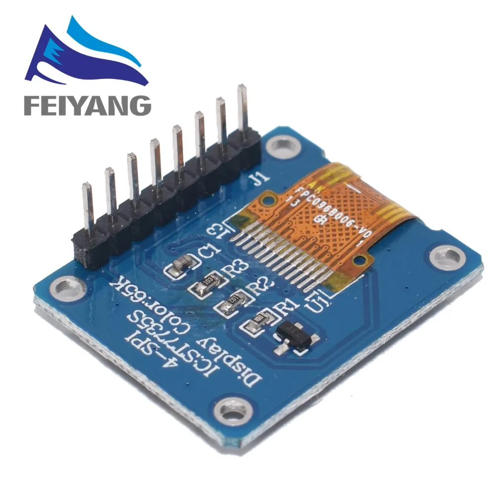 TFT дисплей 0,96/1,3 1,44 дюймов ips 7P SPI HD 65K полноцветный ЖК-модуль ST7735 Привод IC 80*160(не OLED) для Arduino