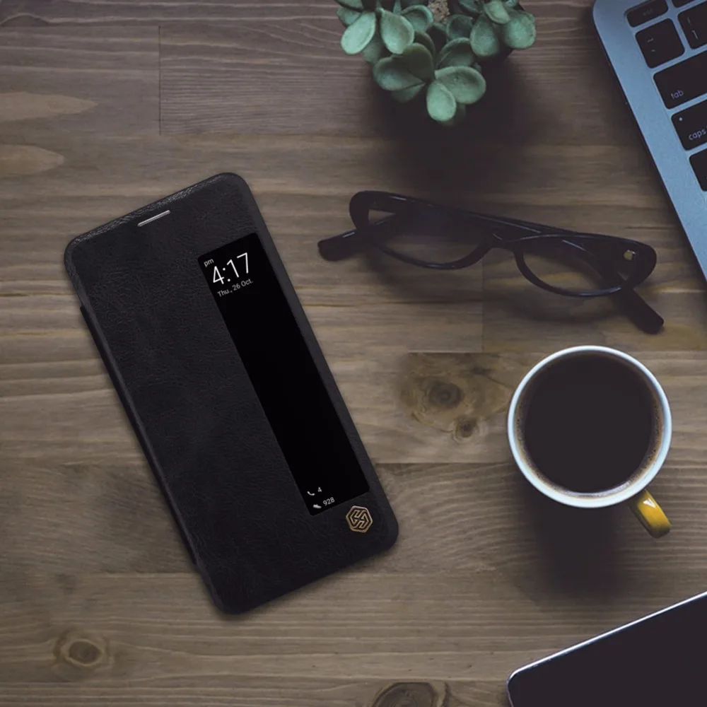 Чехол Nillkin для huawei mat 10 pro винтажный откидной из искусственной кожи жесткий