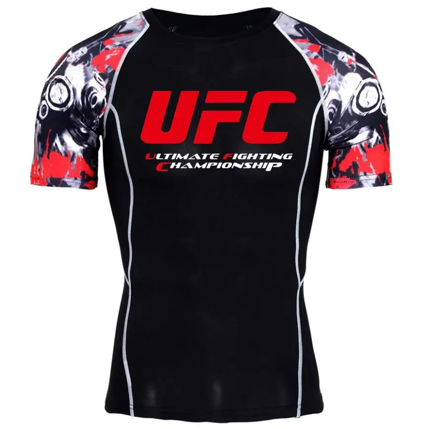 ММА mannen футболки Ultimate Fighting Championship Ufc Для мужчин компрессионка рубашка