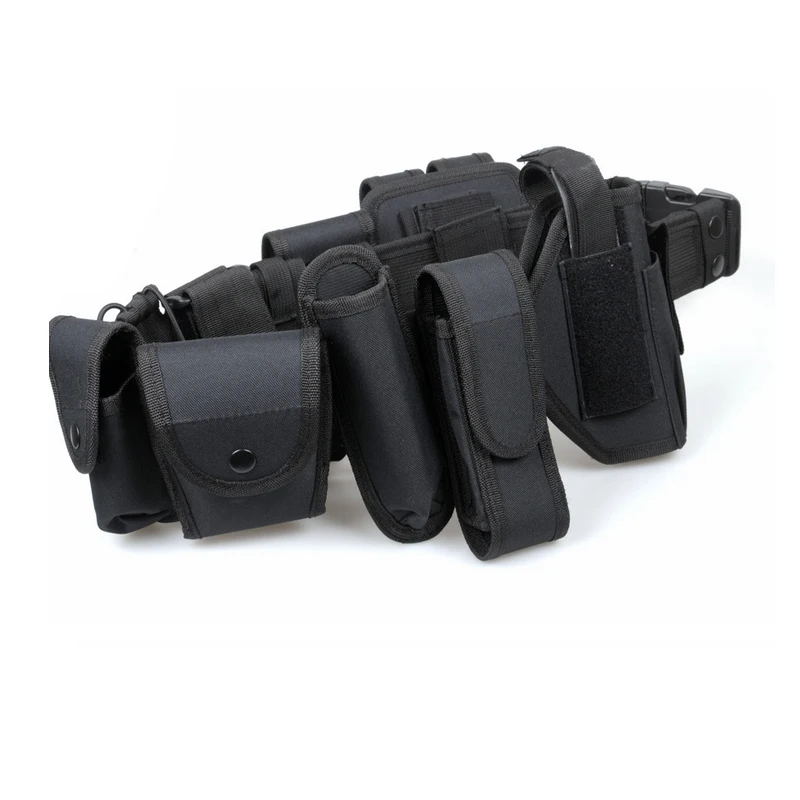 Полицейский нейлоновый ремень для пистолета с 10 функциональными аксессуарами (в