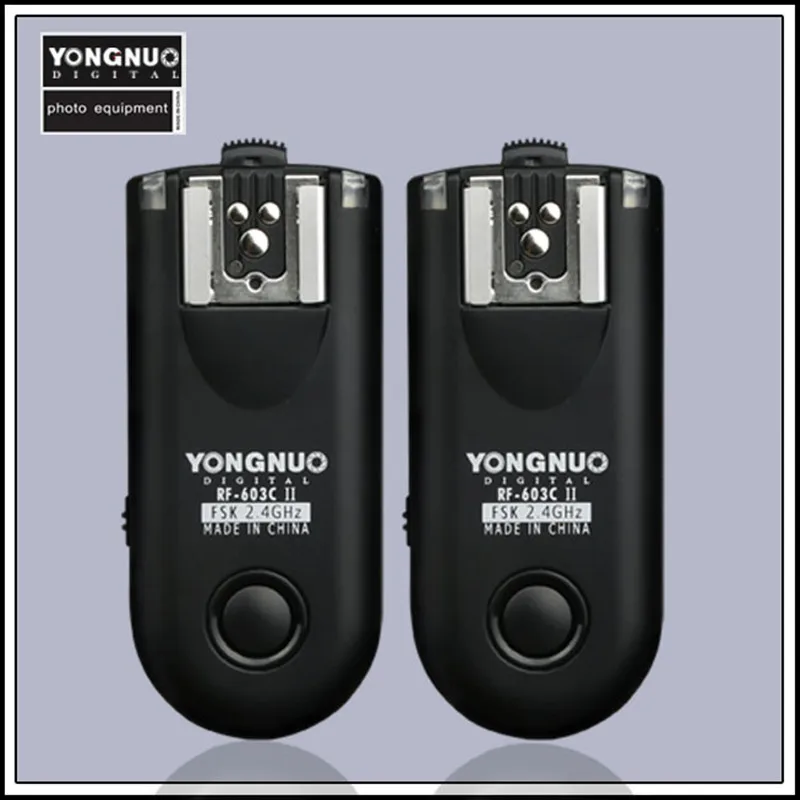 

Yongnuo RF603 II C1 C3 Flash Trigger 2 RF603C II Transceivers for CANON 1000D/450D/400D/750D/760D/600D/500D/550D/650D/700D