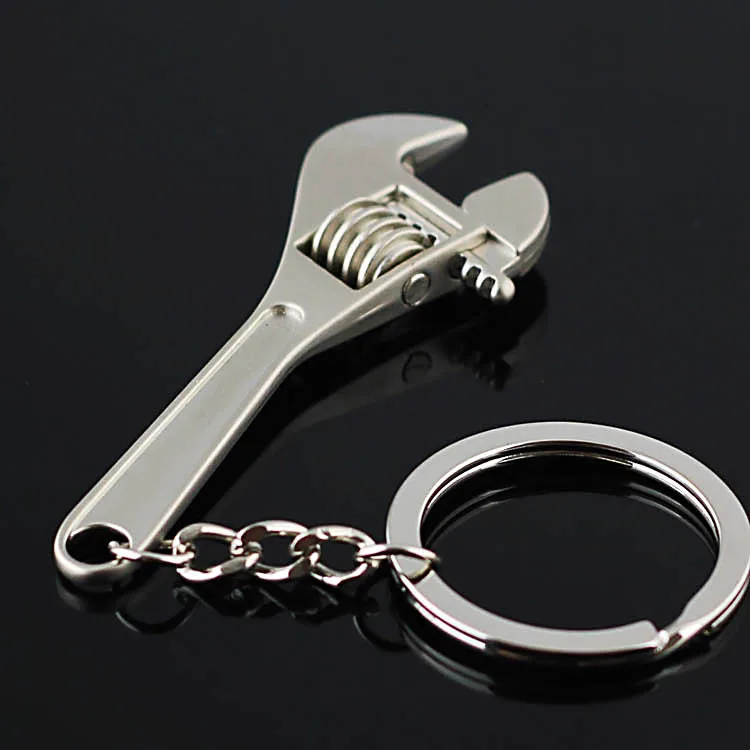 

1pc Adjustable wrench Tools Key Chain Wholesale Price Key Chain Keyring Key Ring wrench