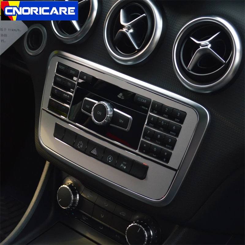 

Car Center Console Air Conditioning CD Frame Decoration Sticker Trim For Mercedes Benz GLA X156 CLA C117 Interior Accessories