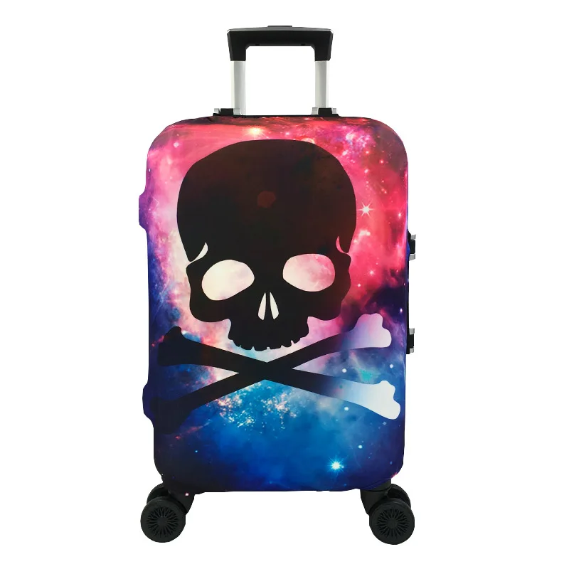 A Case Cover REREKAXI Путешествия 3D узор Эластичный Защитный багажный чехол, 19-32 дюймов пылезащитный костюм чехол Чехол Чехлы, багажная тележка оболочка - Цвет: A Case Cover