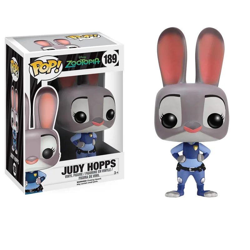 FUNKO POP Zootopia 10 см Джуди хопс Ник Уайлд ELE FINNICK мистер Биг флэш ПВХ Фигурки Модель для