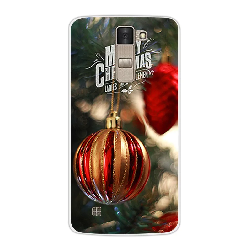 Роскошный ТПУ чехол для LG K8 Lte K350 K350E K350N дизайн для рождественского сезона 5," прозрачный корпус для K 8 телефон силиконовый чехол на заднюю панель Coque