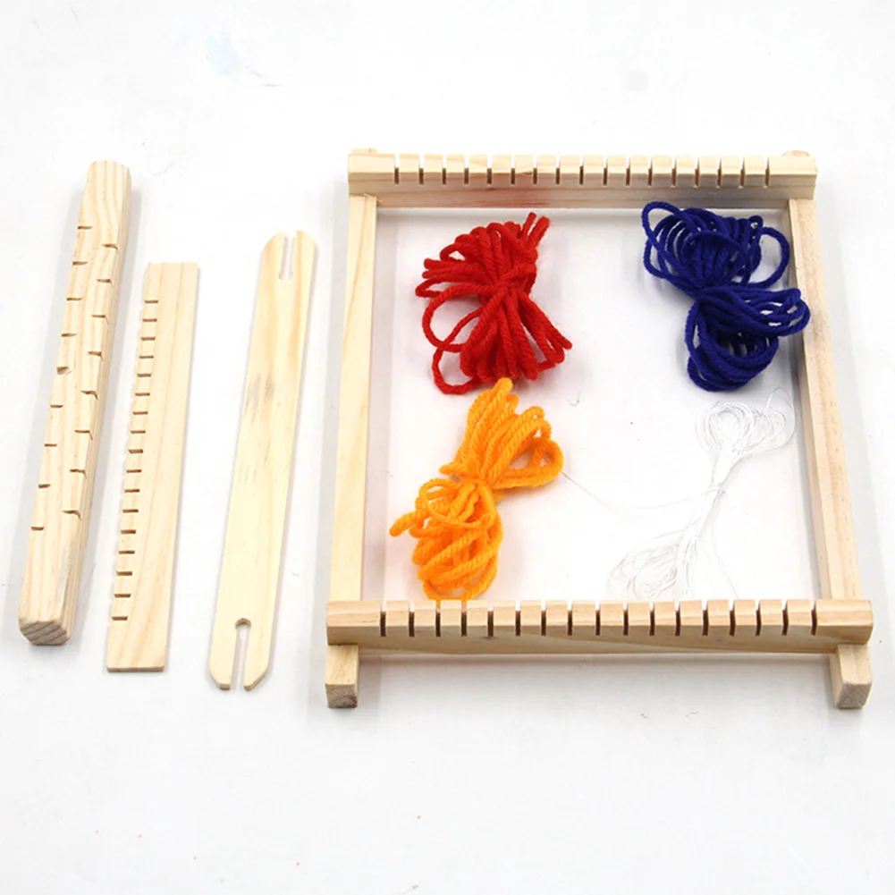 Деревянный ткацкий станок Детская рукоятка Рабочая способность мини сделай сам