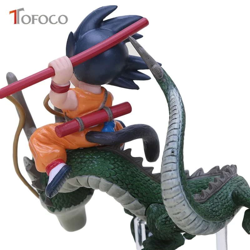 TOFOCO 13 см ПВХ аниме семь Dragon Ball Z кукла детство Сон Гоку езда Shenron драконы куклы