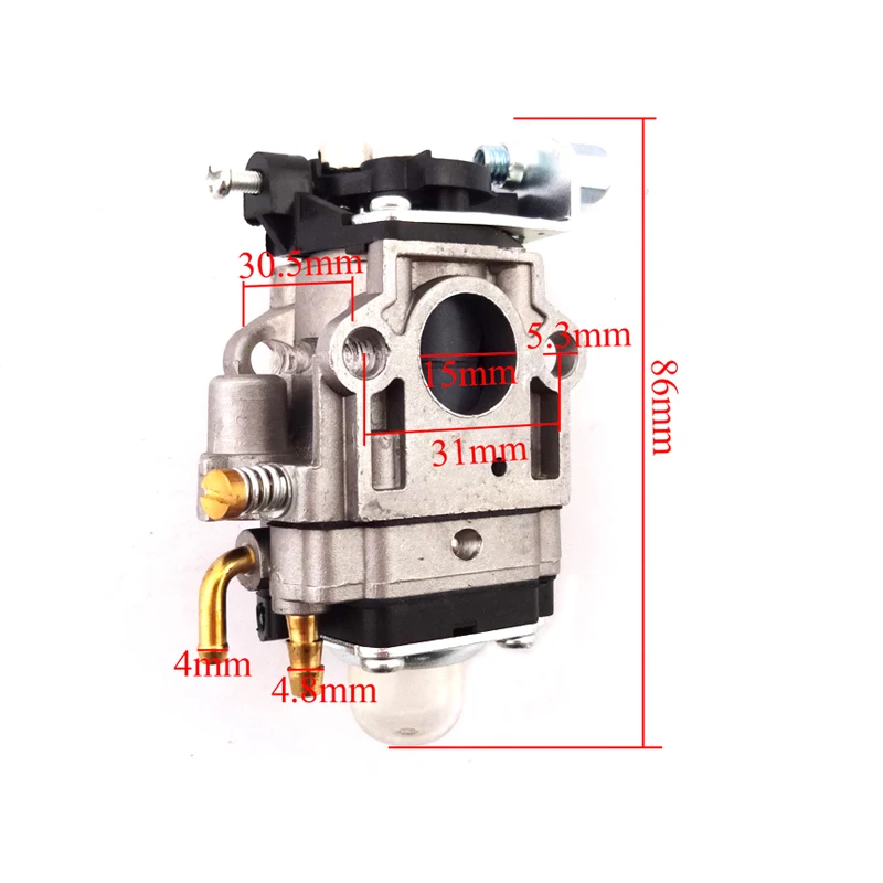 XLSION 15 мм Карбюратор Carb для 43cc 49cc Mosquito Goped GSR Скутер Atv Quad Мини Мотор карманный