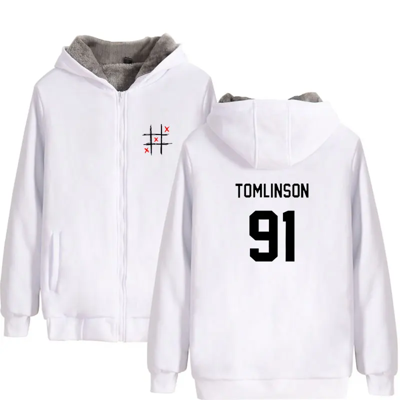 One Direction Луи Томлинсон зимняя толстовка флисовая теплая куртка утепленное пальто Miss You Толстовка с принтом одежда унисекс