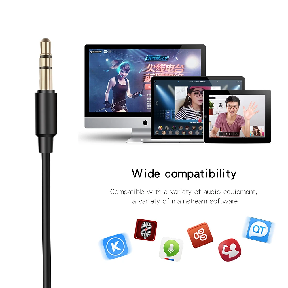 Tiandirenhe 3 5 мм микрофон для компьютера емкостный ПК динамик телефона ноутбука Skype MSN