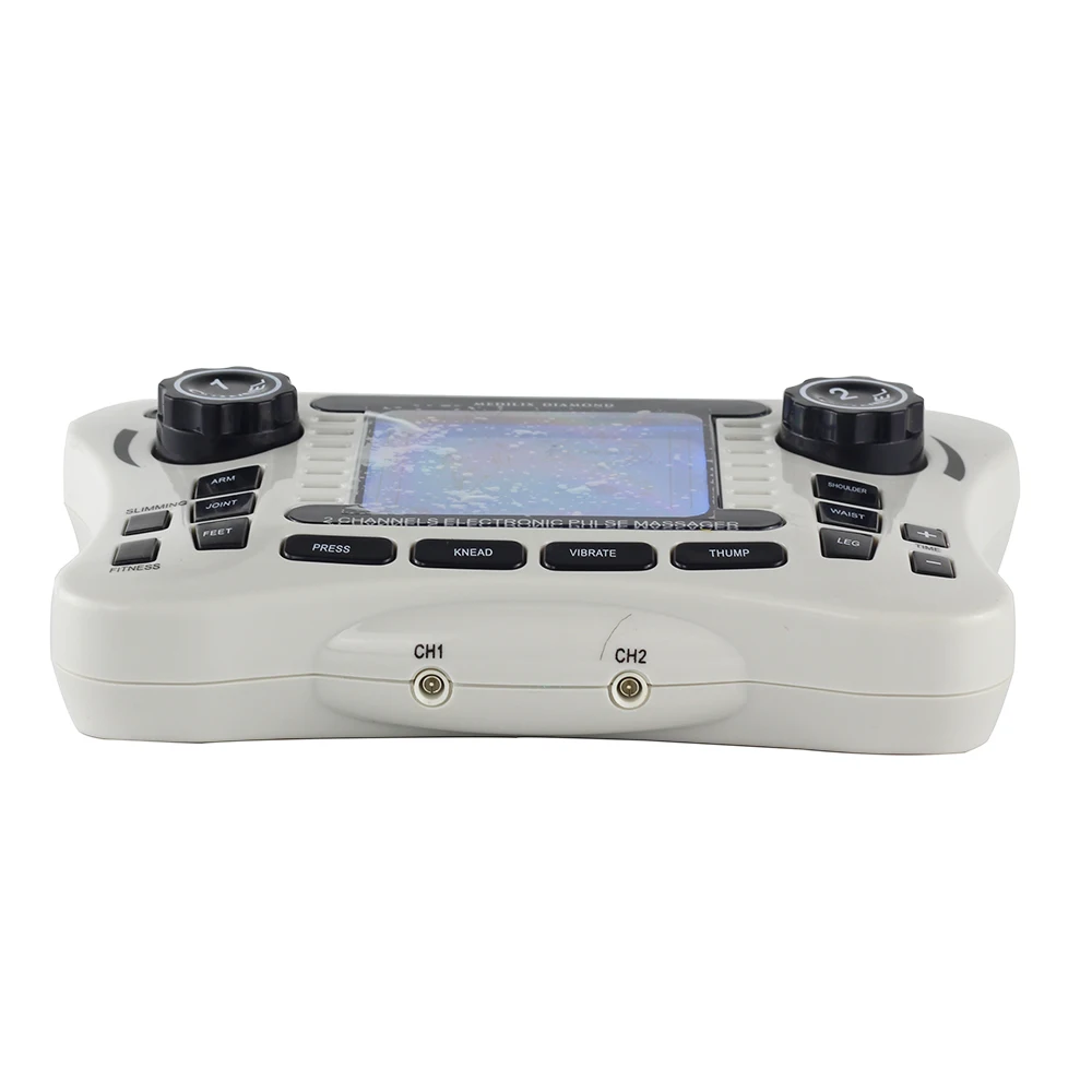 110-240V TENS Digital therapy Dual channel output EMS pain relief massager Electrical nerve muscle stimulator Physiotherapy | Красота и