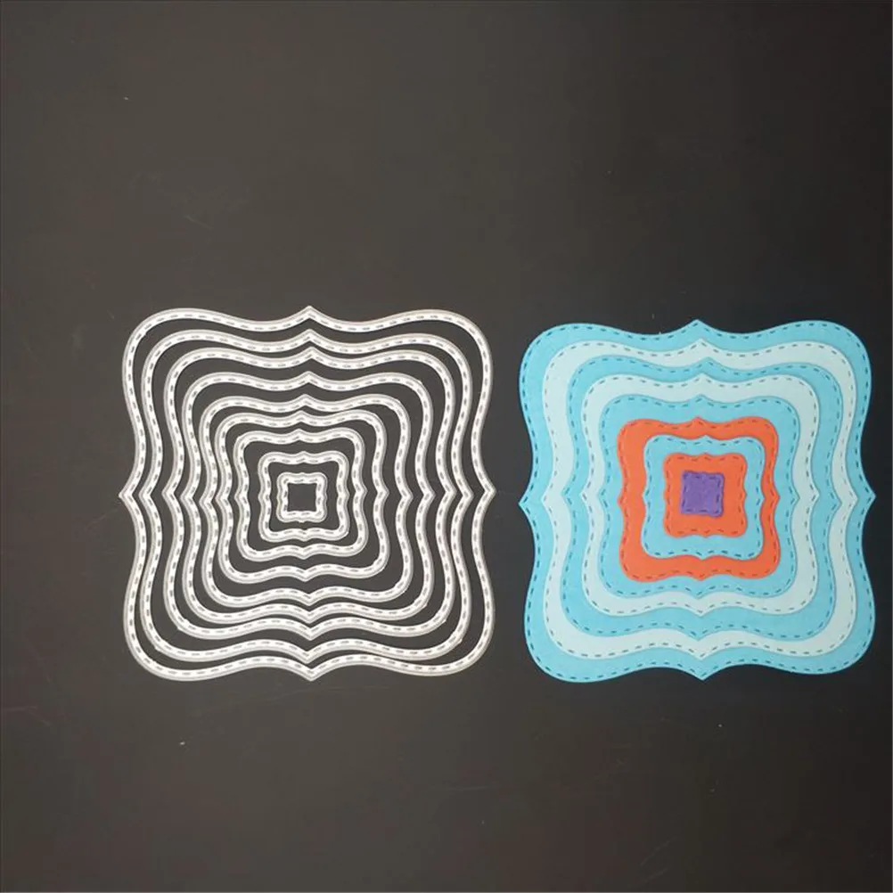 9 шт. разных размеров металлическая Углеродистая стальная квадратная рамка