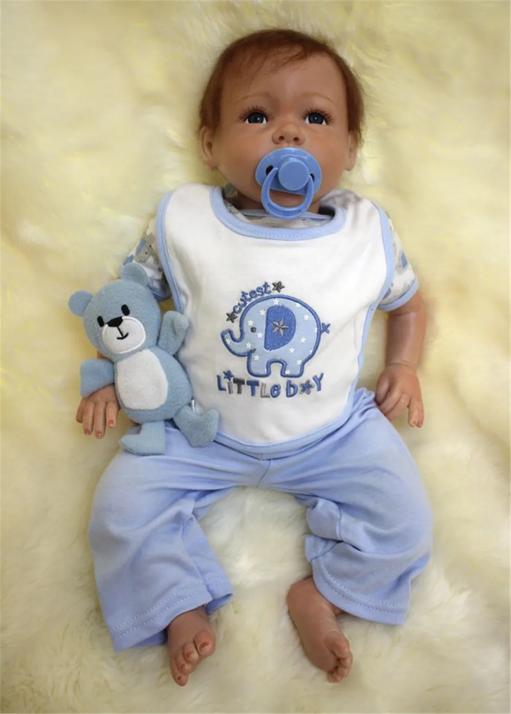 Силиконовая виниловая кукла ручной работы Очаровательная Реалистичная NPK для