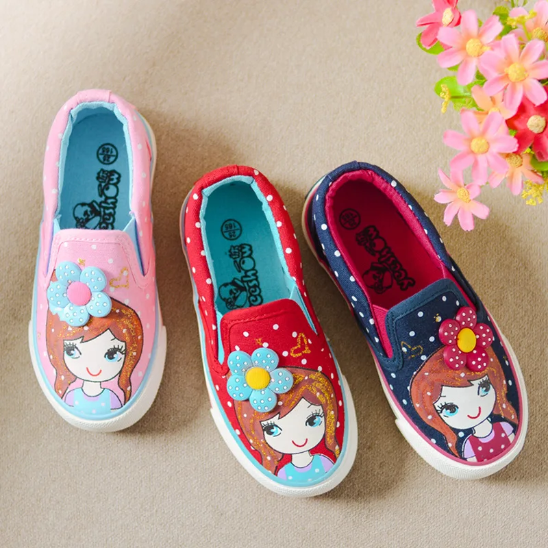 Детская обувь для девочек Детские парусиновые кроссовки джинсовая парусиновая