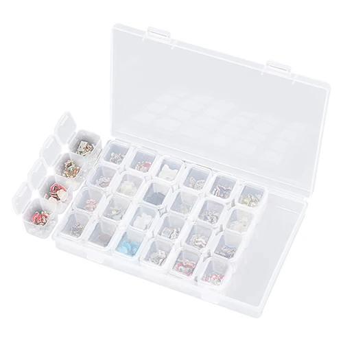Clear Makeup Case Женский контейнер для ювелирных изделий, прозрачный органайзер для макияжа, Регулируемый Чехол-держатель, переносные бусы, кольца, серьги, витрина, товары - Цвет: Clear Makeup Case