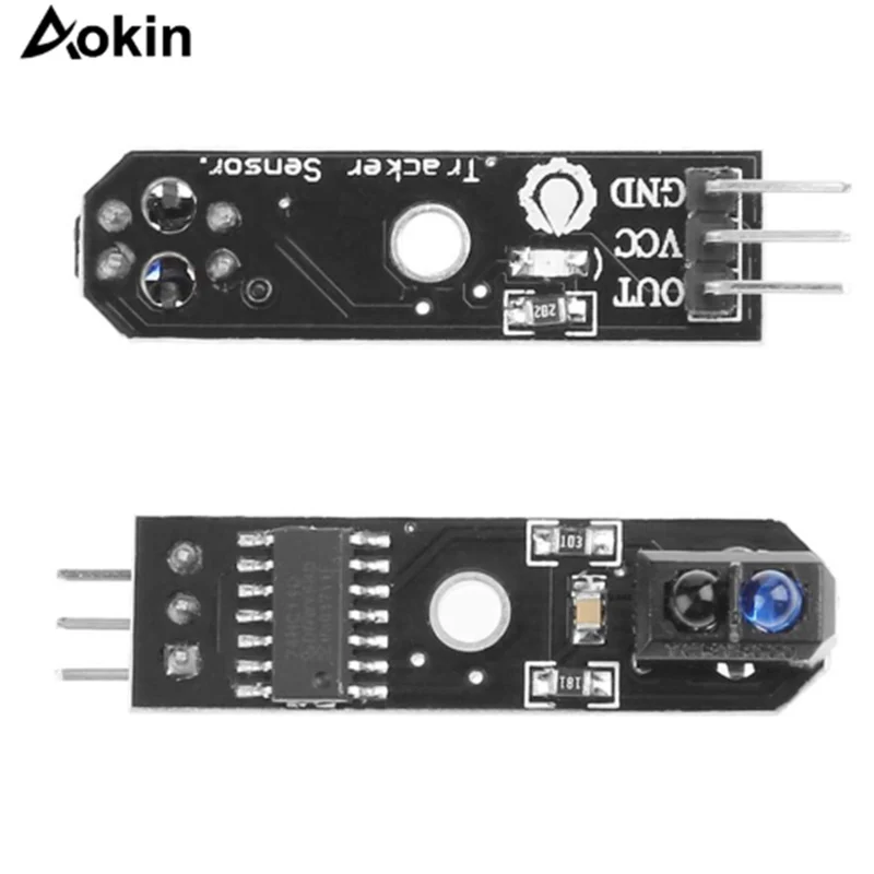 

Aokin IR Infrared Line Track Follower Sensor TCRT5000 Obstacle Avoidanc For Arduino AVR ARM PIC DC 5V 1006