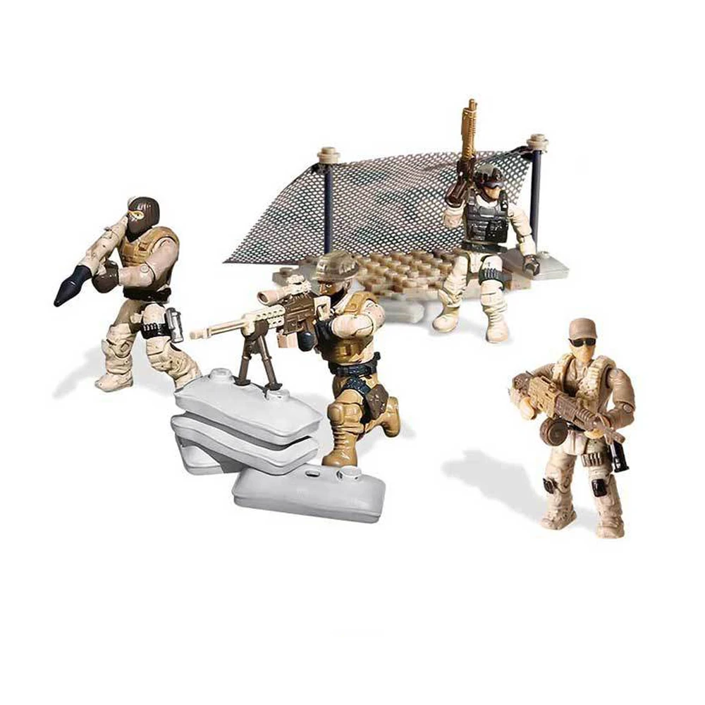 Популярные Современные Военные солдаты Sirius спецназа Мега строительные блоки