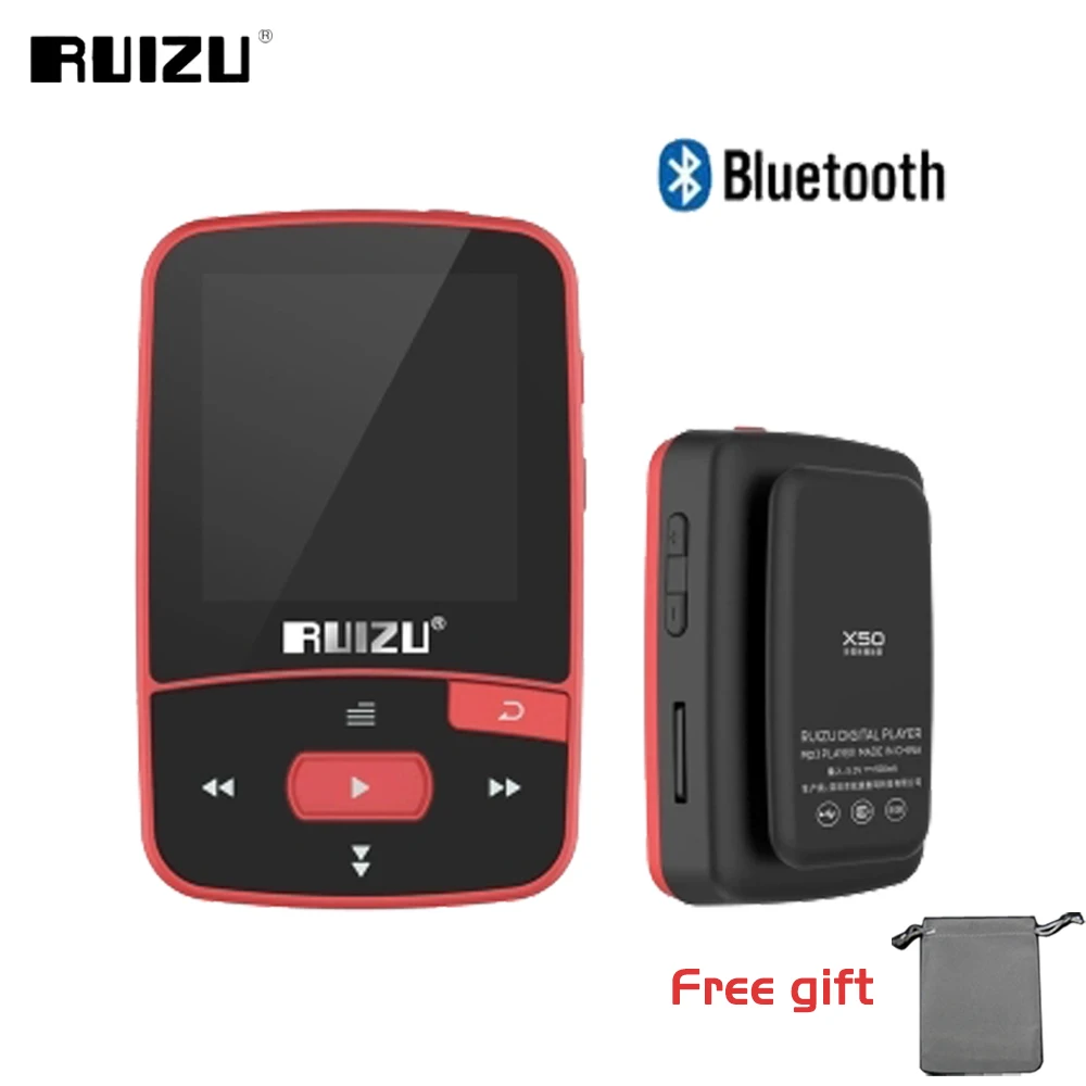 Спортивный Аудио Мини Bluetooth Mp3 плеер, музыкальный аудио Mp 3 Mp-3 с радио цифровым Hi-Fi экраном Fm Flac Usb 8 Гб без потерь