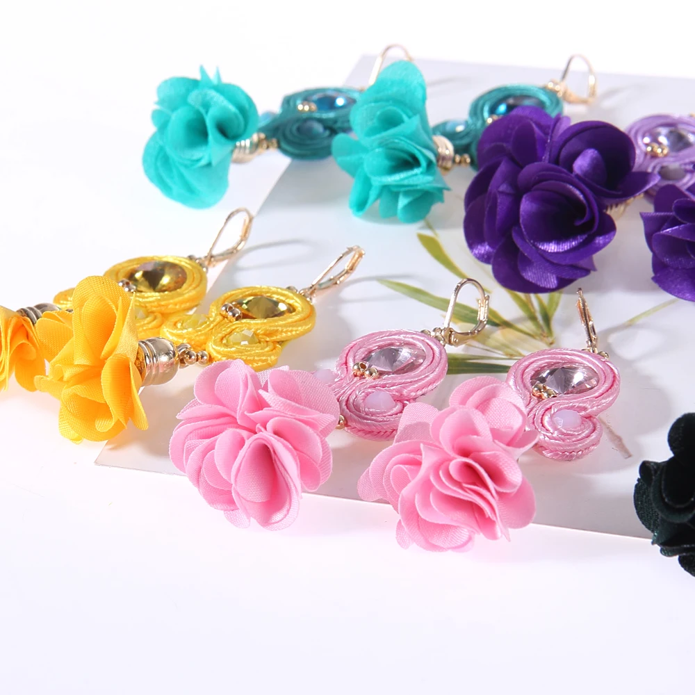 Модные длинные Подвесные серьги kпакт ювелирные изделия ручной работы для женщин